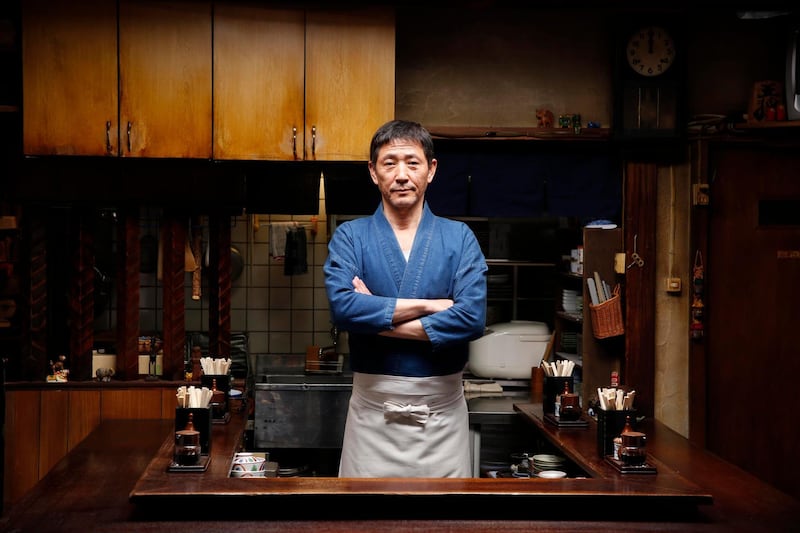 Kaoru Kobayashi (aka The Master) in Midnight Diner -TOKYO STORIES-. Courtesy SHOGAKUKAN/DRAMA SHINYASHOKUDO PRODUCTION COMMITTEE