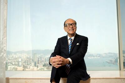 HONG KONG, CHINA - MARCH 12: Li Ka-shing, chairman of CK Hutchison Holdings Ltd. and CK Asset Holdings Ltd., listens during an exclusive interview with Caixin Media at Cheung Kong Center on March 12, 2018 in Hong Kong, China. (Photo by Guo Xianzhong/Caixin Media/Visual China Group via Getty Images)