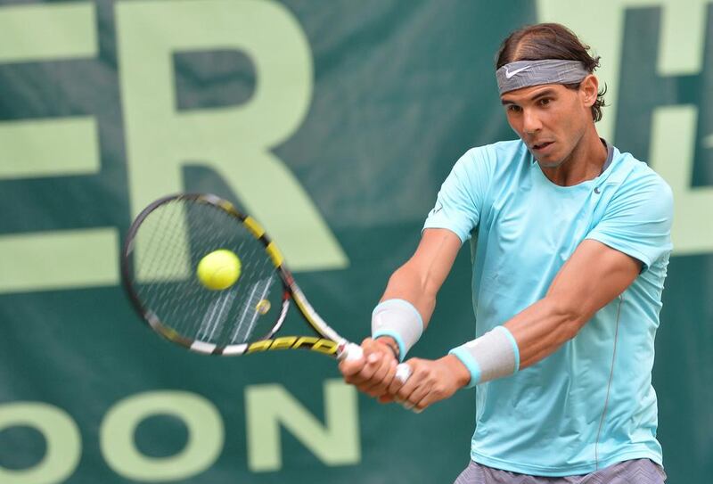 Rafael Nadal was beaten by Dustin Brown at Halle. Carmen Jaspersen / AFP