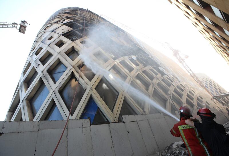 This is the second time in less than a week that the city has suffered a major fire. AFP