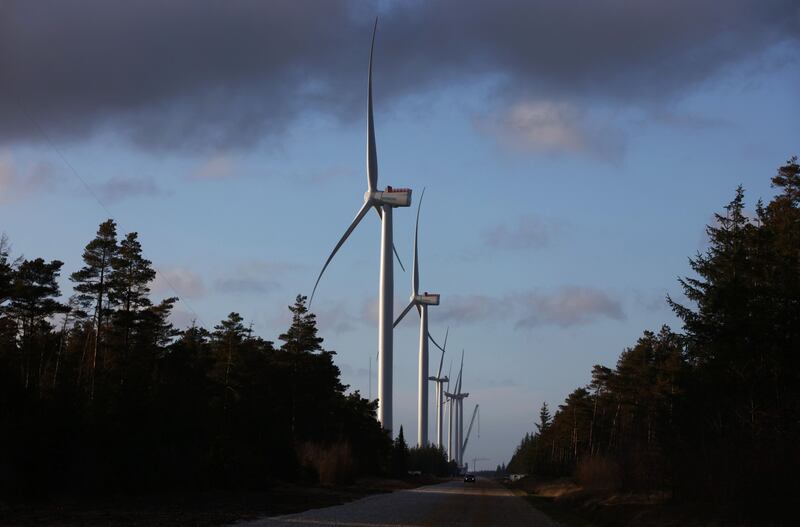 Prototype wind turbines made by different manufacturers operate during testing at the Danish National Test Centre for Large Wind Turbines in Osterild, Denmark. Bloomberg