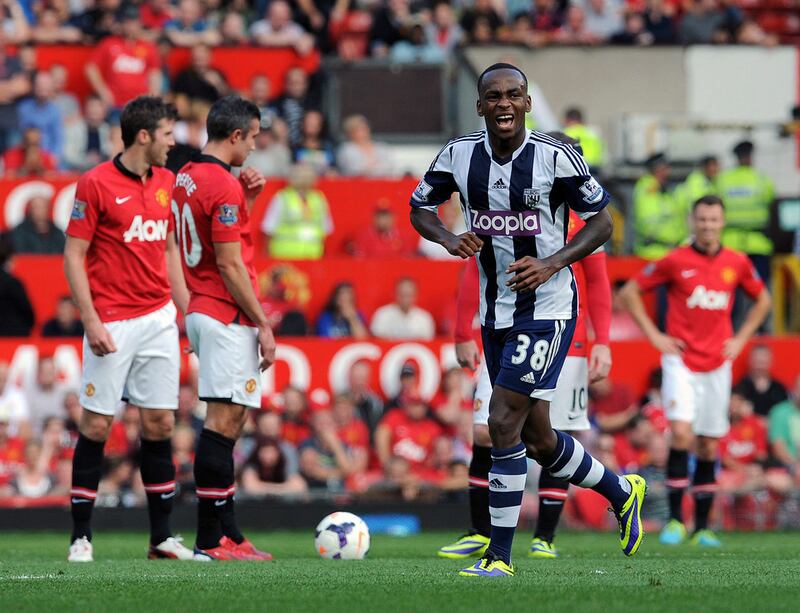 Saido Berahino, the West Brom left midfielder came off the bench against Manchester United to fire himself into the headlines. Peter Powell / EPA
