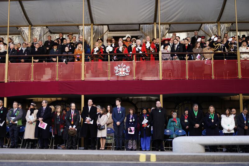 A two-minute silence to mark Armistice Day during the Lord Mayor's Show. PA