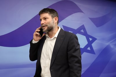 Israeli Finance Minister Bezalel Smotrich issued a joint statement with the Prime Minister. EPA