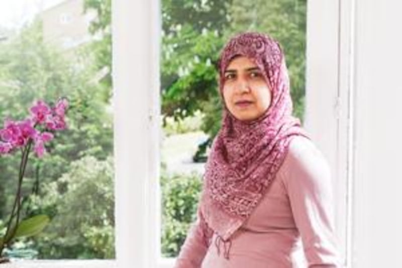 Shelina Zahra Janmohamed, author of <i>Love In A Headscarf</i>, at her London home.