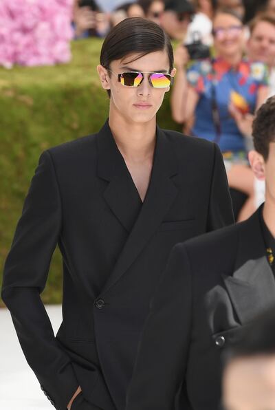 PARIS, FRANCE - JUNE 23:  Prince Nikolai of Denmark walks the runway during the Dior Homme Menswear Spring/Summer 2019 show as part of Paris Fashion Week on June 23, 2018 in Paris, France.  (Photo by Pascal Le Segretain/Getty Images)