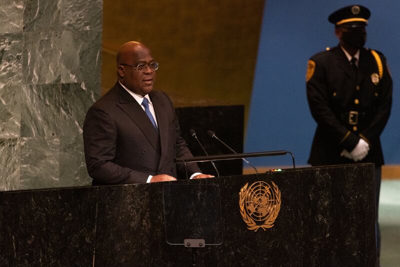 Felix Tshisekedi, Democratic Republic of the Congo's president, at the assembly. Bloomberg
