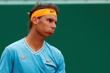 Rafael Nadal struggled against Fabio Fognini in their Monte Carlo Masters semi-final. Reuters