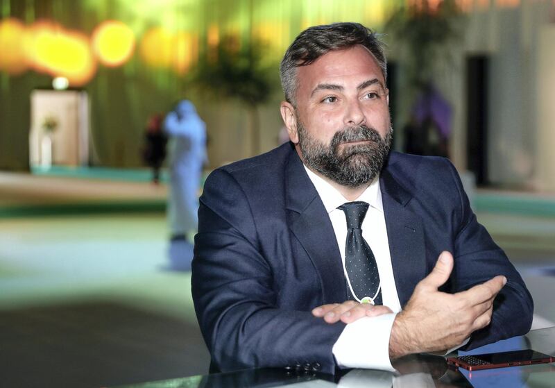 Abu Dhabi, United Arab Emirates, October 20, 2019.  
 Interview with Dubai Carbon CEO Ivano Iannelli
Victor Besa/The National
Section:  BZ
Reporter: Jennifer Gnana