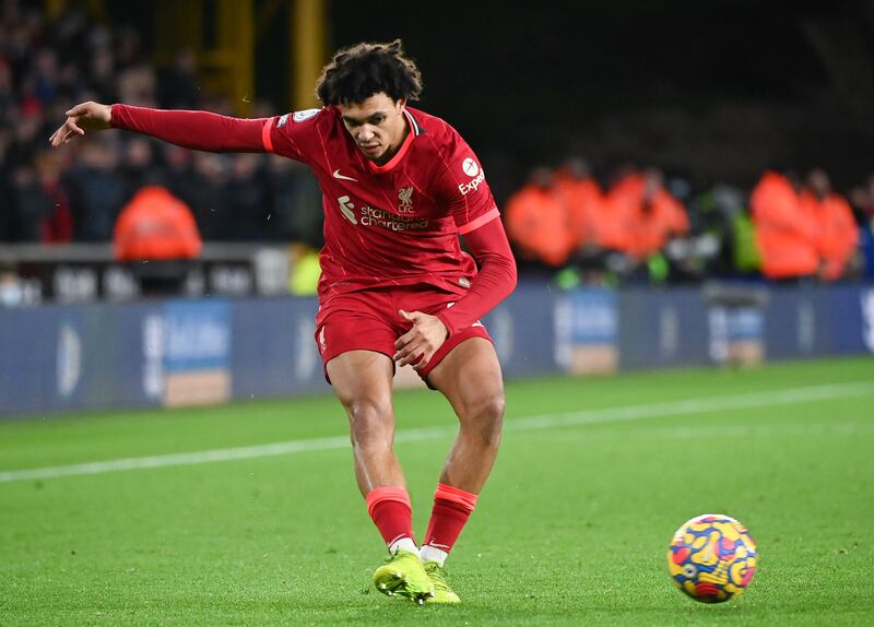 Trent Alexander-Arnold – 6. The 23-year-old was secure when defending and caused Wolves some trouble going forward. He was solid rather than spectacular. EPA