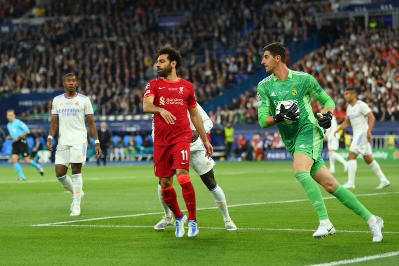 Mohamed Salah - 7. The Egyptian was marginalised in the first half but threatened after the break. Some of his shots lacked precision but he was unlucky to be foiled by the brilliance of Courtois. Getty