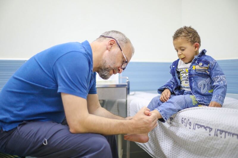 Dr Marc Sinclair founded the Little Wings Foundation to provide medical assistance to children who have musculoskeletal deformities in the Middle East and North Africa, in partnership with the Al Jalila Foundation
