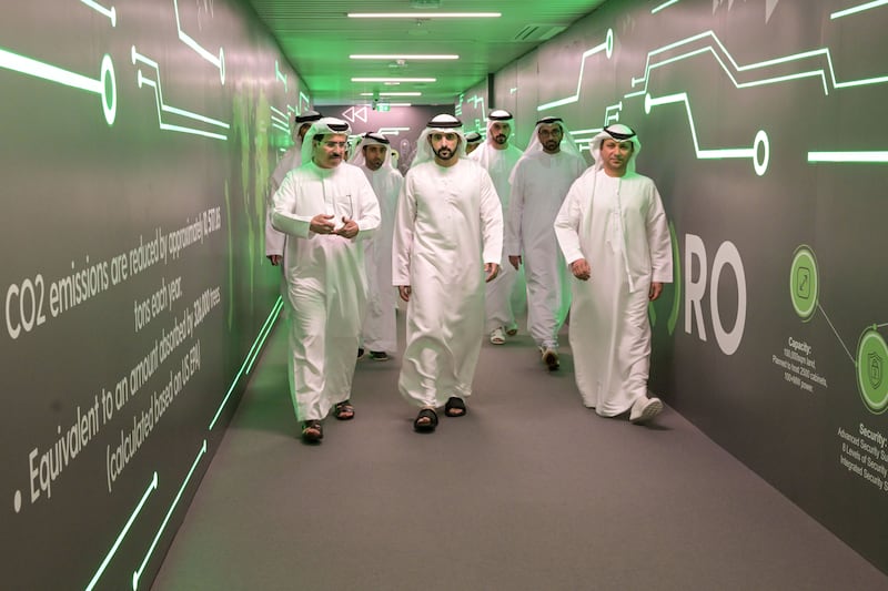 Sheikh Hamdan bin Mohammed, Crown Prince of Dubai and Chairman of The Executive Council of Dubai, on February 16 opened the green data centre of Data Hub Integrated Solutions (Moro Hub), a subsidiary of Digital Dewa. All photos: Wam