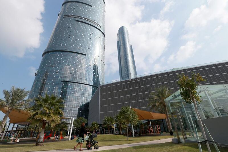 Sun and Sky towers on Al Reem Island in Abu Dhabi. Ravindranath K / The National