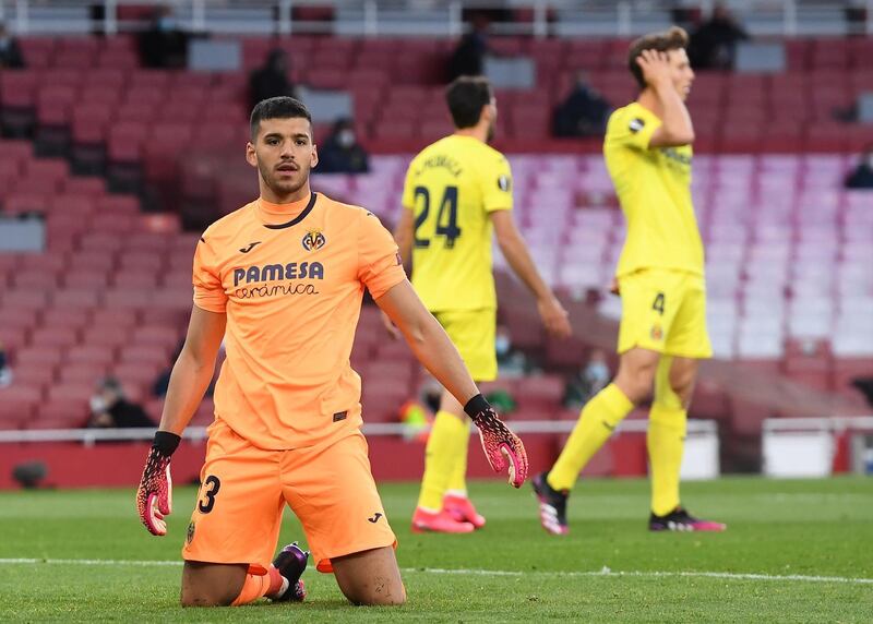 VILLARREAL PLAYER RATINGS: Geronimo Rulli 5 - Almost made a mess of an Aubameyang shot in the first half and then nearly gifted a goal to Smith-Rowe when failing to deal with a cross. EPA