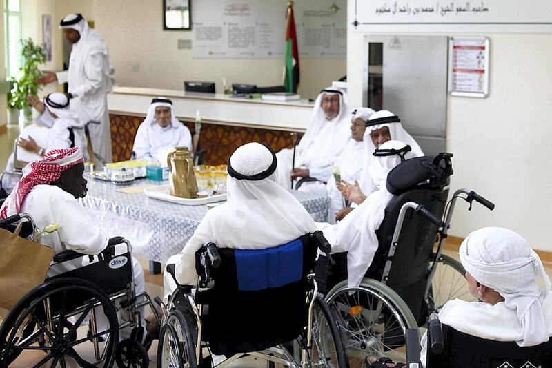 Geriatric services workers will customise the care plans of elderly Emiratis after consulting their families. Lee Hoagland / The National