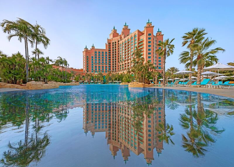 Dubai's Atlantis, The Palm is offering international visitors who stay more than five nights a free Covid-19 PCR test at the hotel before they check out. Courtesy Atlantis