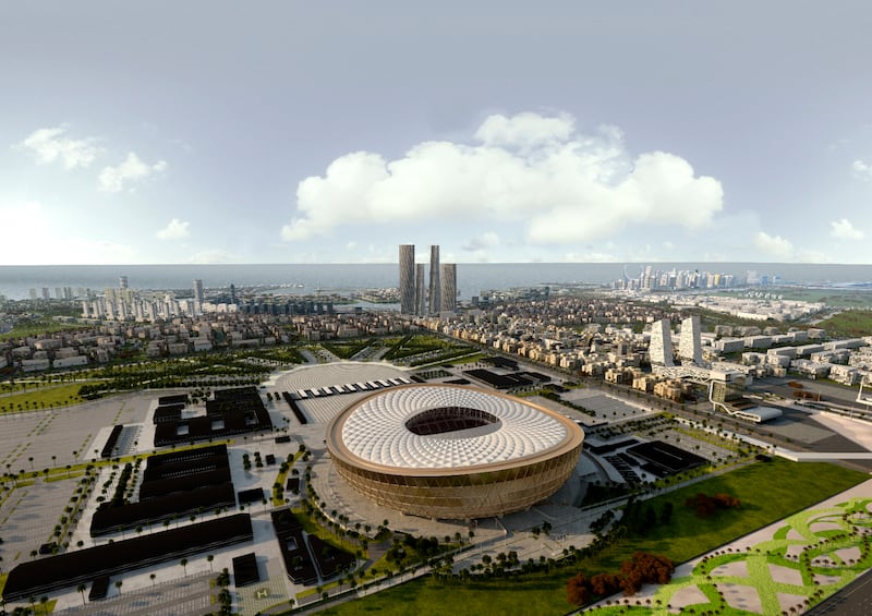 The Lusail Stadium is around 20 km north of Doha. Capacity: 80,000. AFP