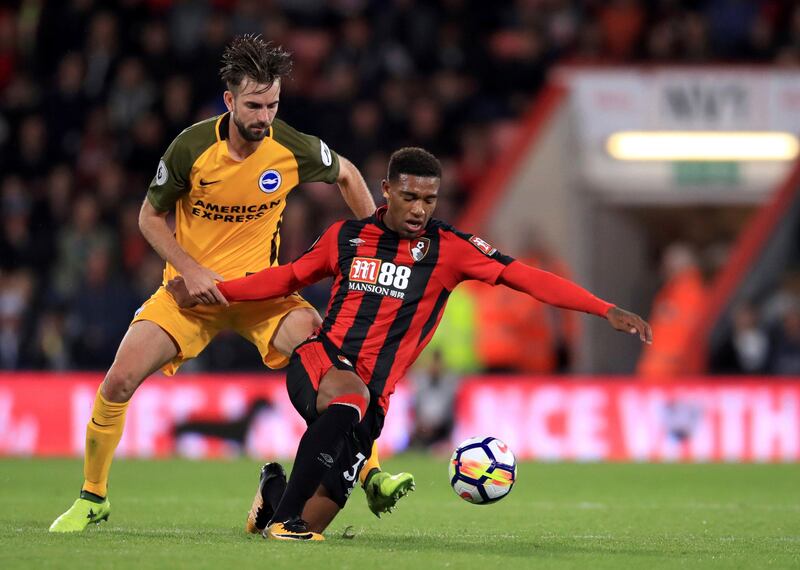 Right midfield: Jordon Ibe (Bournemouth) – Had not got an assist in the league for Bournemouth. Then he came up with two in a cameo against Brighton to get the Cherries a first win. John Walton / AP Photo