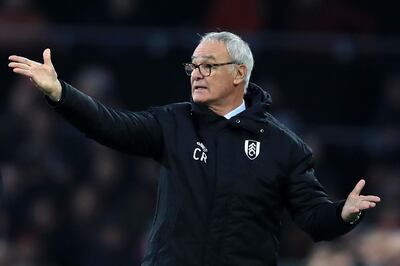LONDON, ENGLAND - NOVEMBER 24:  Claudio Ranieri, Manager of Fulham gives instructions during the Premier League match between Fulham FC and Southampton FC at Craven Cottage on November 24, 2018 in London, United Kingdom.  (Photo by Marc Atkins/Getty Images)