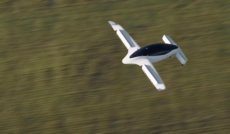 Lilium Air Taxi test flight. Courtesy Lilium GmbH