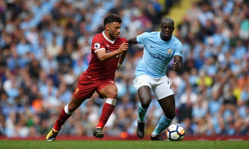 Left-back: Benjamin Mendy (Manchester City) – Surged forward time and again against Liverpool. His quality crossing led to the first of Leroy Sane’s two goals in a 5-0 rout. Stu Forster / Getty Images