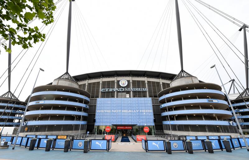 Manchester City's Etihad Stadium. The Premier League club have been referred to an independent commission over alleged financial rule breaches. AP