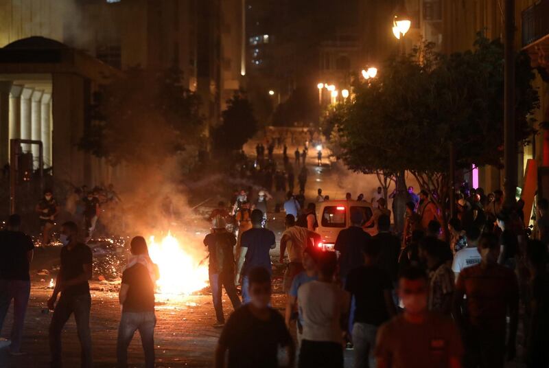 Demonstrators gathered on a road leading to the country's parliament. Reuters