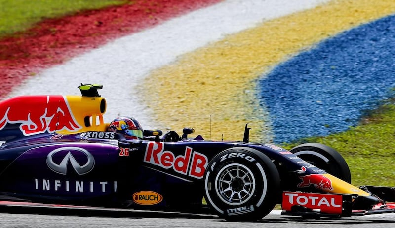 Red Bull driver Danil Kvyat in action during the Malaysian Grand Prix. Srdjan Suki / EPA