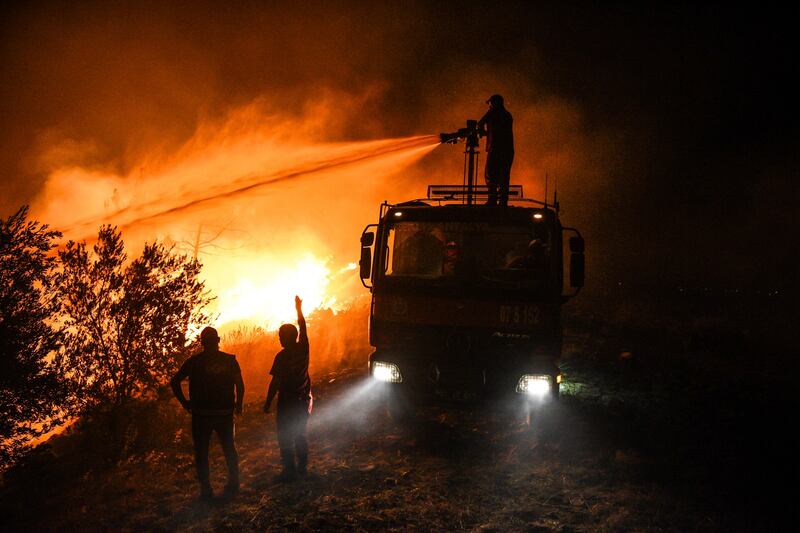 More than 4,000 Turkish firefighters were sent across the region to tackle the fires.