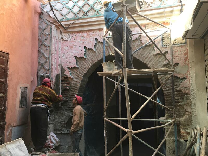 Work is under way as part of a government-led plan to return the 1,000-year-old medina to its former glory