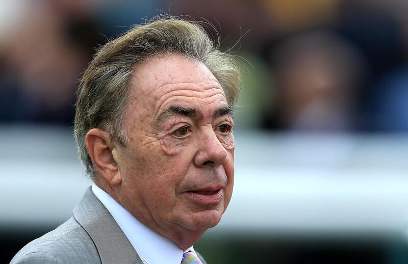 DONCASTER, ENGLAND - SEPTEMBER 15: Owner Lord Andrew Lloyd Webber in the winners enclosure at Doncaster Racecourse on September 15, 2018 in Doncaster, England. (Photo by Stephen Pond/Getty Images)