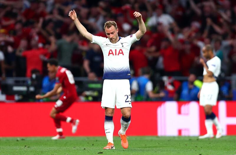 Christian Eriksen 6/10. The midfielder is often central to Tottenham’s success, but only showed moments of brilliance in Madrid.  Getty Images