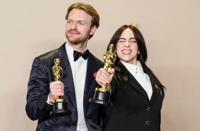 Finneas O'Connell and Billie Eilish won Best Original Song for What Was I Made For? EPA / Allison Dinner