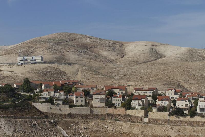 The Israeli West Bank settlement of Maaleh Adumim outside Jerusalem. Israel has announced plans to build hundreds of new settler homes in the West Bank and east Jerusalem. Ariel Schalit / AP Photo