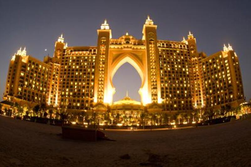 Atlantis in Dubai. Hotels across the UAE hope tomorrow night's festivities will herald a bigger and brighter 2011.