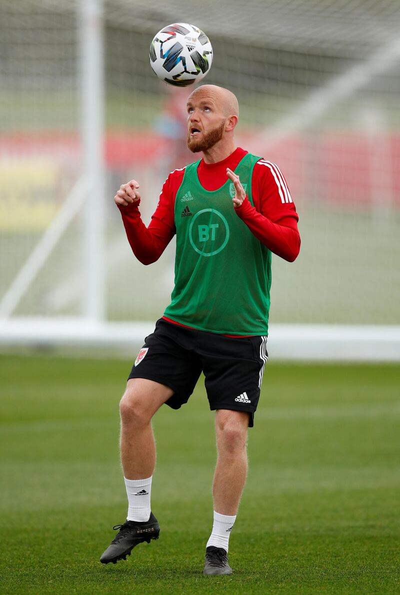 Jonny Williams heads the ball. Reuters