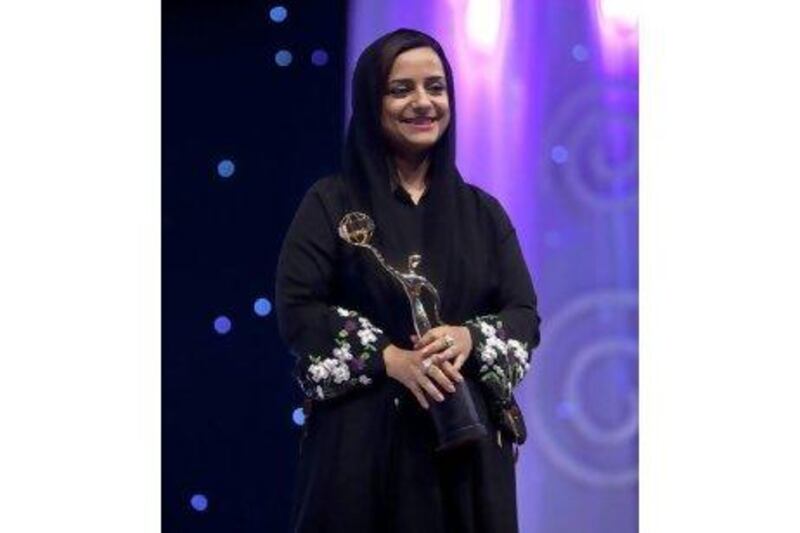 Nayla al Khaja received an award for film directing at the GR8 Women Awards Nite 2011 at the Madinat Jumeirah in Dubai last April.