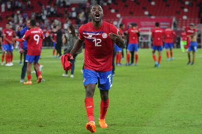 Joel Campbell is a key player for Costa Rica. AFP