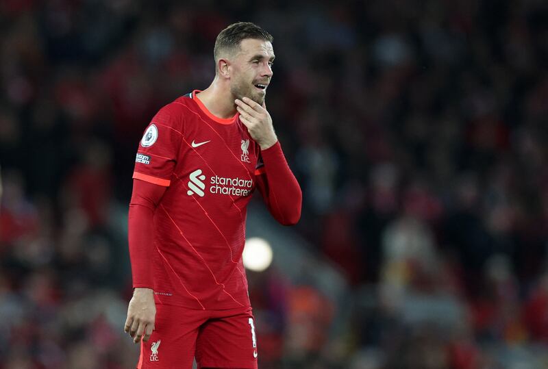 Jordan Henderson - 6. The captain pressed hard and made himself available for the ball but contributed little going forward. He made way for Jota after 55 minutes. Reuters