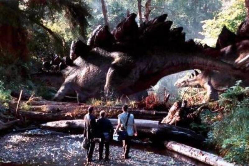 This time around, the dinosaurs in Jurassic Park are a mix of computer graphics and animatronics. Reuters