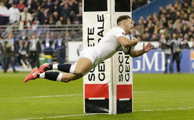 Danny Care scores the first try for England. Action Images via Reuters / Henry Browne