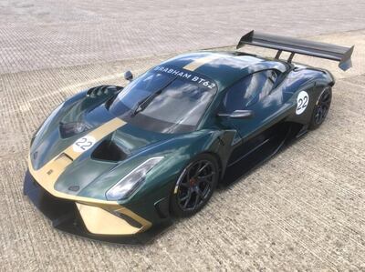 The BT62 by Brabham, which has links to the former Formula One team of the same name. Brabham Automotive