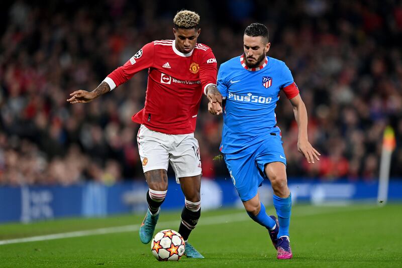 SUBS: Marcus Rashford 5 On for Elanga on 66 in a triple substitution. Gave the ball away after 87 to allow Atleti to counter attack.
Getty