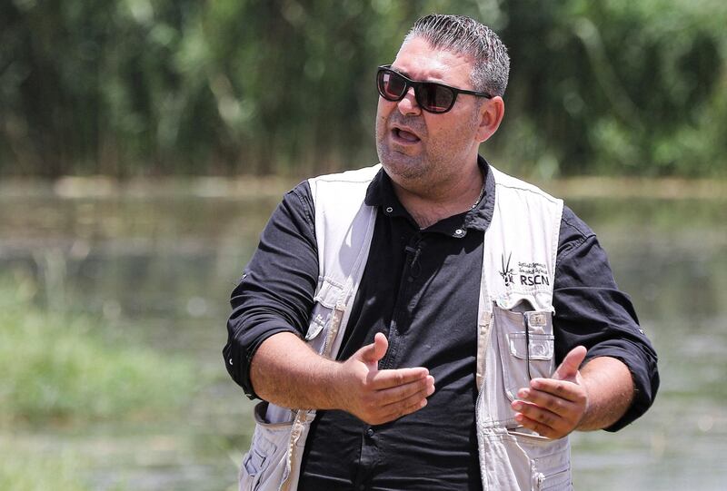 Hazem Hrisha, director of the Azraq reserve. AFP
