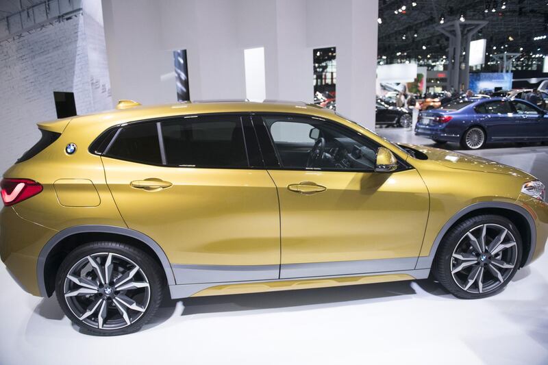 The Bayerische Motoren Werke AG (BMW) X2 sports utility vehicle (SUV) is displayed during the 2018 New York International Auto Show (NYIAS) in New York, U.S., on Thursday, March 29, 2018. The New York International Auto Show, North America's first and largest-attended auto show dating back to 1900, showcases an incredible collection of cutting-edge design and extraordinary innovation. Photographer: Michael Noble Jr./Bloomberg