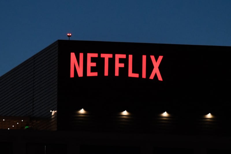 The Netflix building on Sunset Boulevard in Los Angeles, California. The streaming site has suspended its services in Russia. AFP