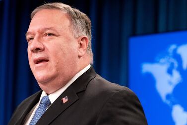 US Secretary of State Mike Pompeo said the US will initiate “further actions” against Iran. AP