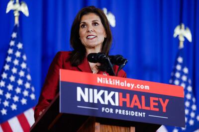 US Republican Presidential hopeful and former UN Ambassador Nikki Haley. AFP