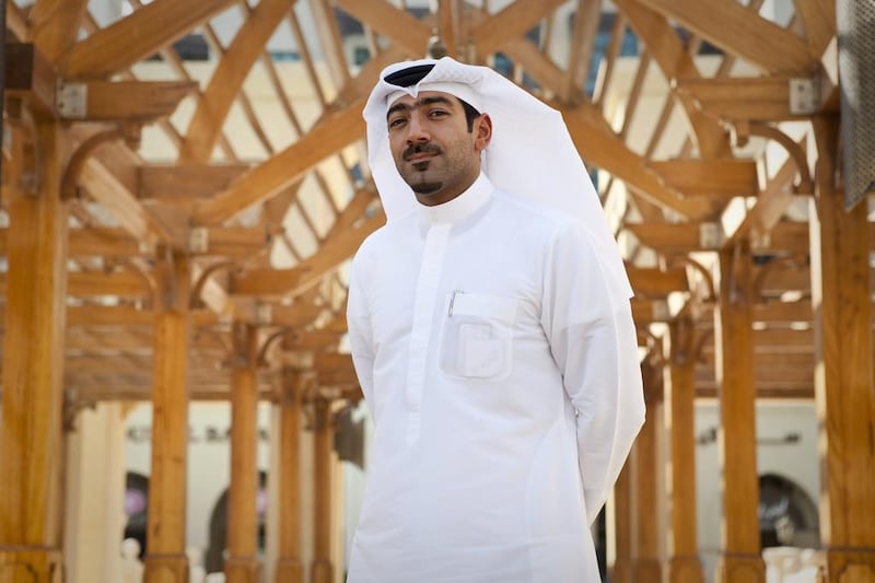 Mohammed Kazim, the co-founder of Tamashee. The company released its first collection last year and has since been recruiting artists from across the GCC to work on its products. Razan Alzayani / The National